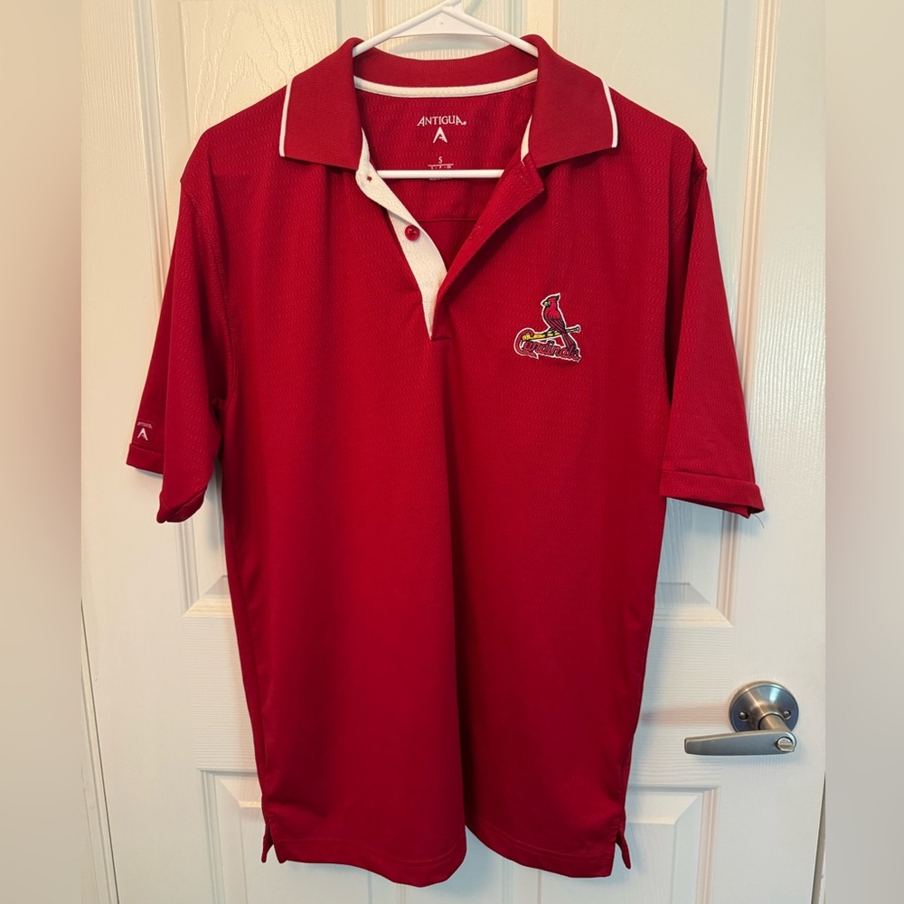Antigua Men’s St. Louis Cardinals Polo Shirt, Red, Size S
